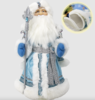 Weihnachtsmann in Hellblau und Silber  40 cm